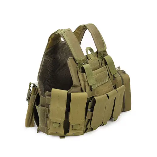 Tactical MOLLE Plate Carrier Vest with Multi-Pouch System